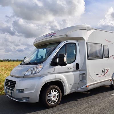 camping car sur la cote d'Armor