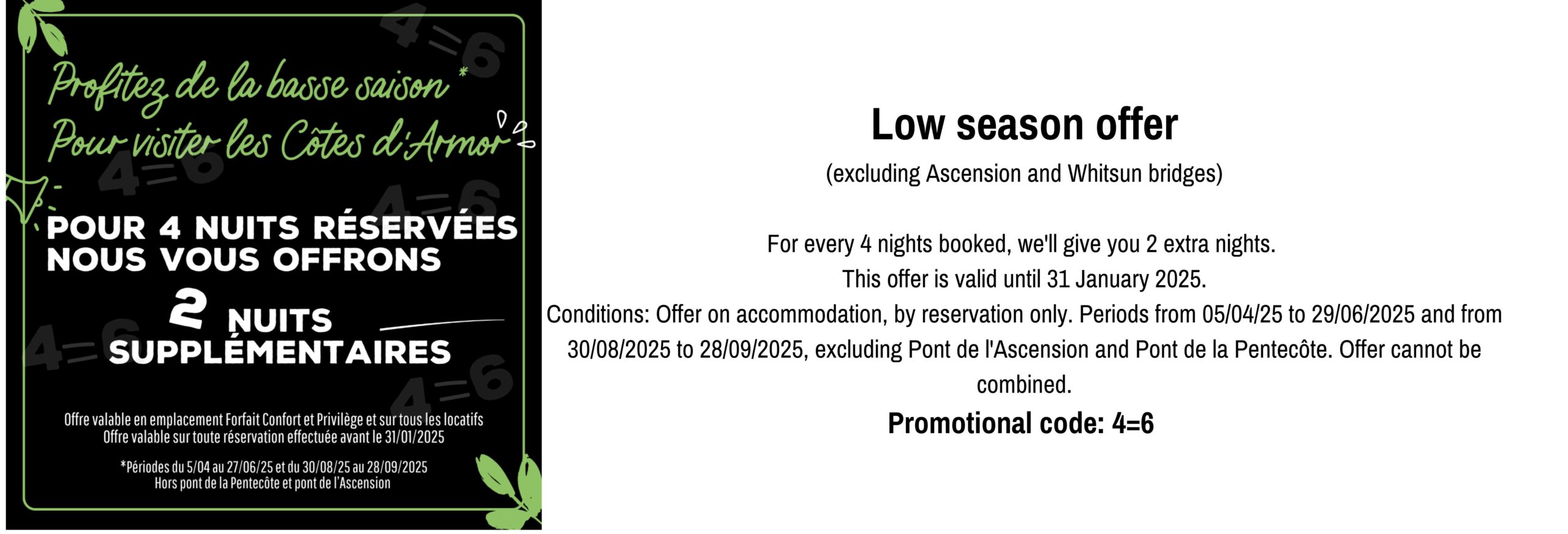 LOW SEASON BOOKING