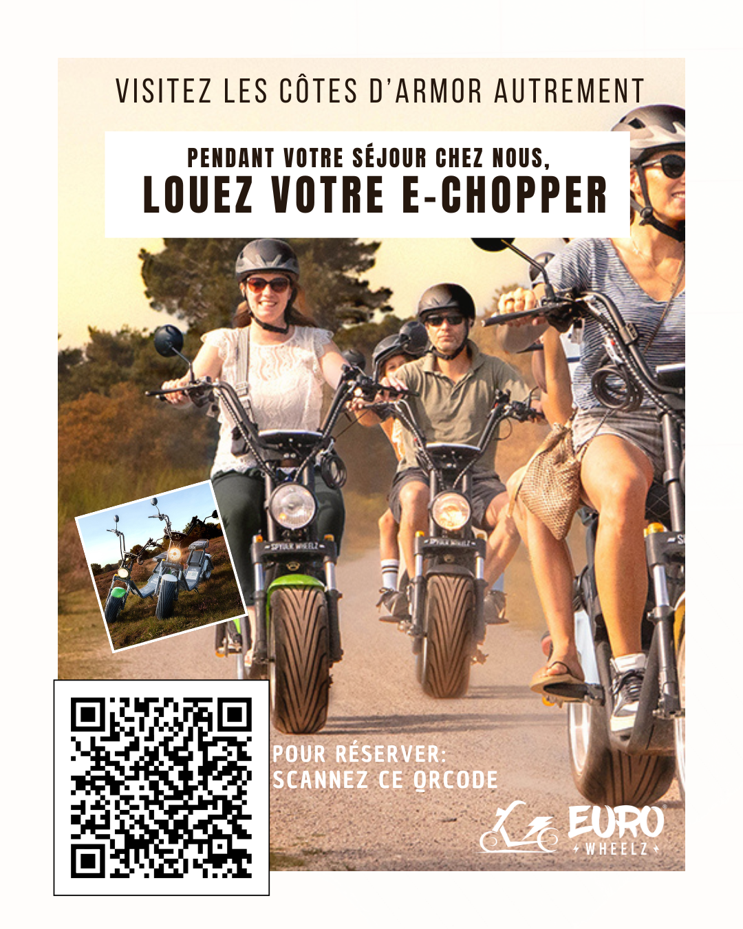 Location E-Chopper pour visitez les Côtes d'Armor